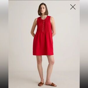 Quince 100% Organic Cotton Gauze Sleeveless Swing Dress, NWOT, M